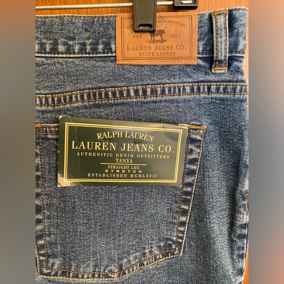 NWT women’s jeans, “Lauren Jeans Co” by Ralph Lauren size 14, inseam 31” - Picture 5 of 11